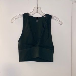 Urban outfitters out from under hailey seamless plunge bra top green